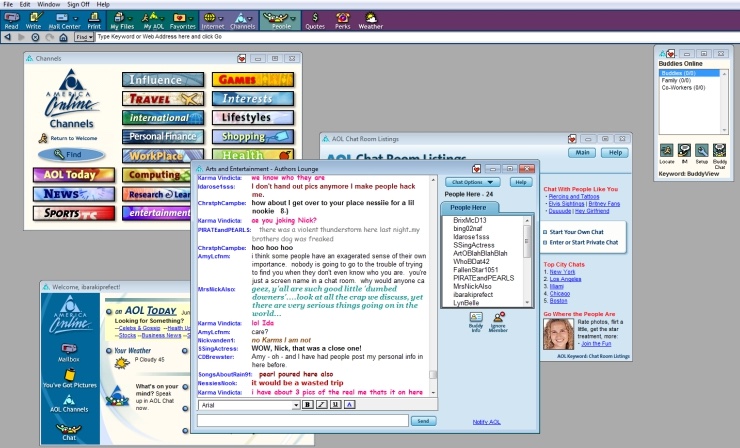 America Online was a whole world!