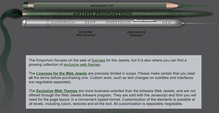 A screenshot of one of Moyra’s business pages, from the Wayback Machine.
